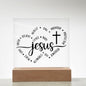 Almost Sold Out -Jesus Protector - Acrylic Plaque with Stand