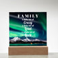 Almost Sold Out - Northern Lights Family - Acrylic Plaque with Stand
