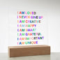 Almost Sold Out - Daily Affirmations - Acrylic Plaque with Stand