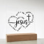 Almost Sold Out -Jesus Protector - Acrylic Plaque with Stand