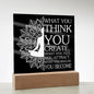 Almost Sold Out - Law of Attraction - Acrylic Plaque with Stand