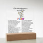 Almost Sold Out - Grow with the Flow Affirmations - Acrylic Plaque with Stand