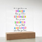Almost Sold Out - Daily Affirmations - Acrylic Plaque with Stand