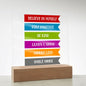 Almost Sold Out - Daily Affirmations - Acrylic Plaque with Stand