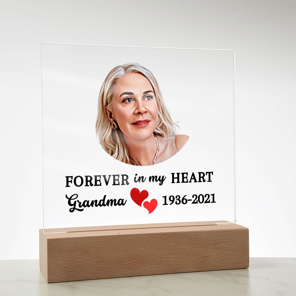Almost Sold Out - Watercolor Memorial - Acrylic Plaque with Stand