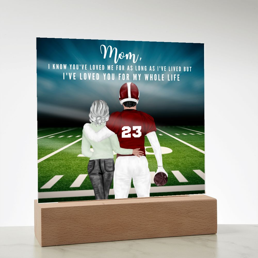 Football Mom - Acrylic Plaque