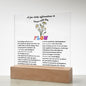 Almost Sold Out - Grow with the Flow Affirmations - Acrylic Plaque with Stand