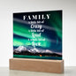 Almost Sold Out - Northern Lights Family - Acrylic Plaque with Stand