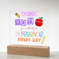 Almost Sold Out - Teacher Making A Difference - Acrylic Plaque with Stand