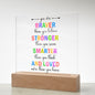 Almost Sold Out - Daily Affirmations - Acrylic Plaque with Stand