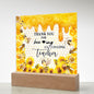 Almost Sold Out - Beeing An Amazing Teacher Gift - Acrylic Plaque with Stand
