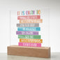 Almost Sold Out - Its OK Daily Affirmations - Acrylic Plaque with Stand
