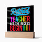 Almost Sold Out - Retired Teacher Gift - Acrylic Plaque with Stand