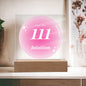 Almost Sold Out - Angel Number 111 with Aura Color - Acrylic Plaque with Stand