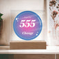 Almost Sold Out - Angel Number 555 with Aura Color - Acrylic Plaque with Stand