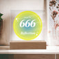 Almost Sold Out - Angel Number 666 with Aura Color - Acrylic Plaque with Stand