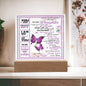 Almost Sold Out - To My Daughter From Mom- Acrylic Plaque With Stand
