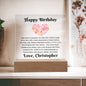 Almost Sold Out - Personalized Birthday Gift For Wife - Acrylic Plaque With Stand