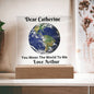 Almost Sold Out - You Mean The World To Me Transparent - Acrylic Plaque With Stand