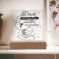 Almost Sold Out - Dad I will be Crashing At Your Place - Acrylic Plaque With Stand