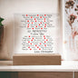 Almost Sold Out - 50 Reasons I Love My Life - Acrylic Plaque with Stand
