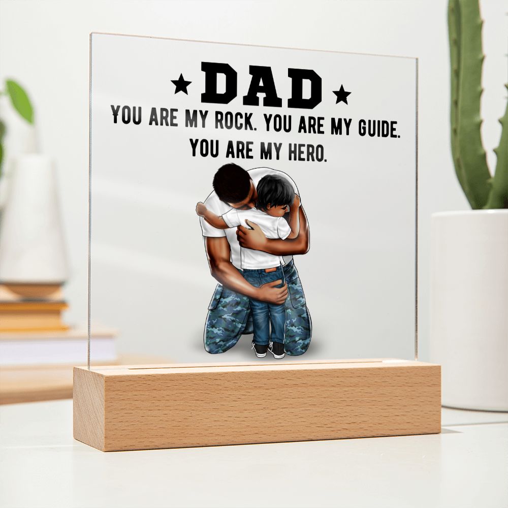 Custom Dad You Are My Rock Acrylic Plaque