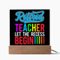 Almost Sold Out - Retired Teacher Gift - Acrylic Plaque with Stand