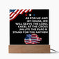 Almost Sold Out - Kneel At The Cross - Acrylic Plaque With Stand
