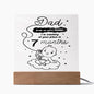 Almost Sold Out - Dad I will be Crashing At Your Place - Acrylic Plaque With Stand