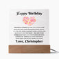 Almost Sold Out - Personalized Birthday Gift For Wife - Acrylic Plaque With Stand