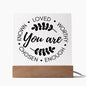 Almost Sold Out - You are Enough - Acrylic Plaque With Stand