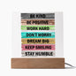 Almost Sold Out - Positive Affirmation To Be - Acrylic Plaque with Stand