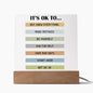 Almost Sold Out - It's OK - Acrylic Plaque with Stand