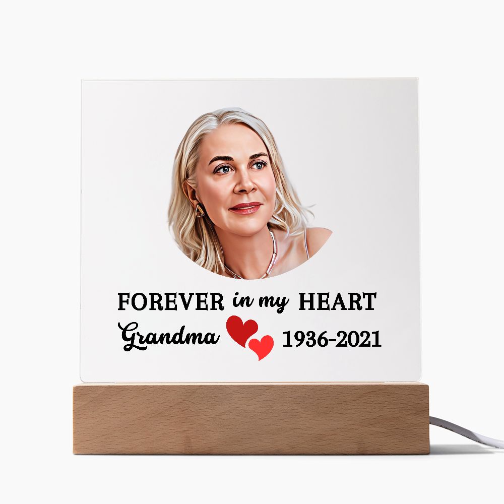 Almost Sold Out - Watercolor Memorial - Acrylic Plaque with Stand