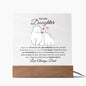 Almost Sold Out - To Daughter From Dad - Acrylic Plaque with Stand