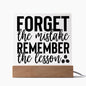 Almost Sold Out - Remember The Lesson - Acrylic Plaque With Stand