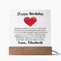 Almost Sold Out - Personalized Birthday Gift For Husband - Acrylic Plaque With Stand