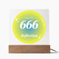Almost Sold Out - Angel Number 666 with Aura Color - Acrylic Plaque with Stand