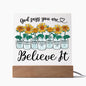 Almost Sold Out - God Says You Are - Acrylic Plaque With Stand