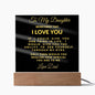 Almost Sold Out - To Daughter From Dad - Acrylic Plaque with Stand