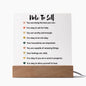 Almost Sold Out - Note to Self - Acrylic Plaque with Stand