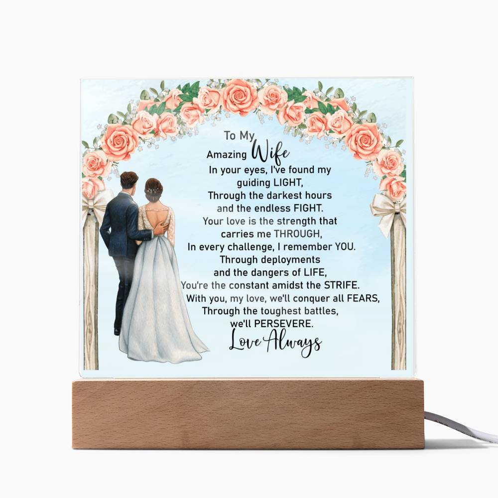 To My Amazing Wife Acrylic Plaque
