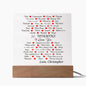 Almost Sold Out - 50 Reasons I Love My Life - Acrylic Plaque with Stand