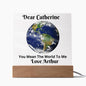 Almost Sold Out - You Mean The World To Me Transparent - Acrylic Plaque With Stand