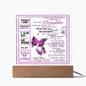 Almost Sold Out - To My Daughter From Mom- Acrylic Plaque With Stand