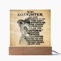 Almost Sold Out - To Daughter From Mom - Acrylic Plaque with Stand