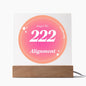 Almost Sold Out - Angel Number 222 with Aura Color - Acrylic Plaque with Stand
