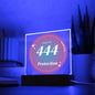 Almost Sold Out - Angel Number 444 with Aura Color - Acrylic Plaque with Stand