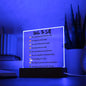 Almost Sold Out - Note to Self - Acrylic Plaque with Stand