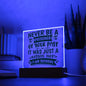 Almost Sold Out - Life Sentence - Acrylic Plaque With Stand